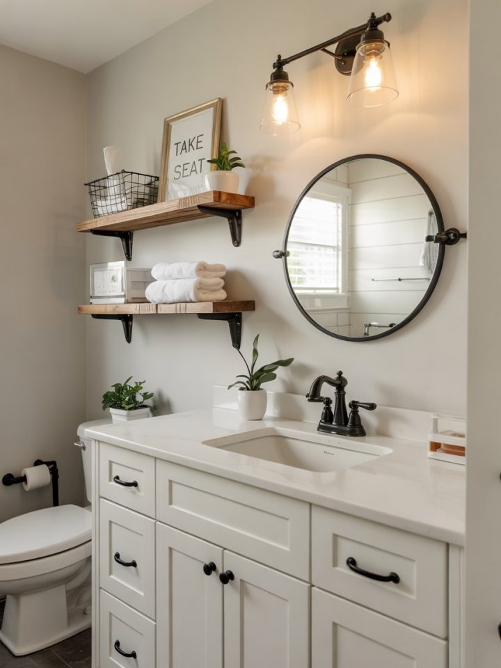 Small Bathroom Remodel Ideas: Budget-Friendly Half Bath Makeover