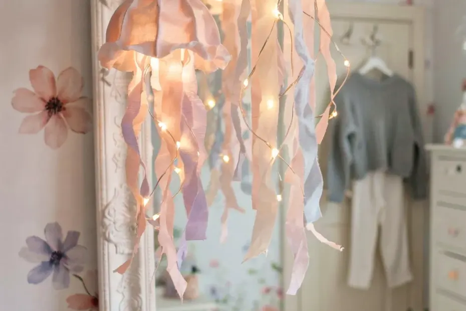 DIY Paper Jellyfish Light | Easy Room Decor Tutorial | Paper Crafts for Beginners