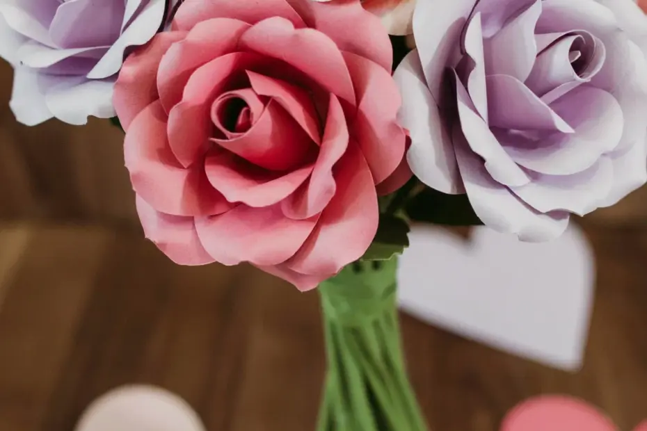 Cardstock Paper Flowers | Romantic DIY Gift Idea | Easy Craft Tutorial
