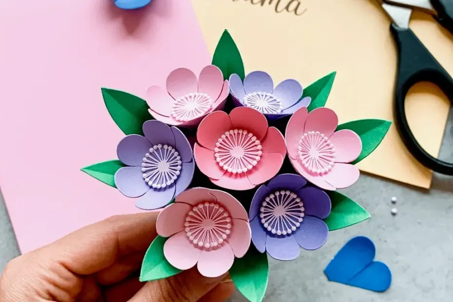 Cardstock Flower Craft on a Budget – Easy DIY Paper Blooms